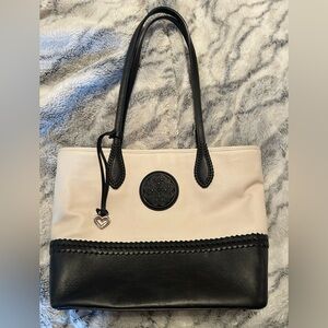 Brighton Black and Cream Tote Bag